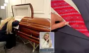 Dramatic Collapse: Charlie Kirk's Wife Erika Faints Beside Husband's Casket in Heartbreaking Scene