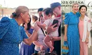 Duchess of Edinburgh Stuns in Polka Dot Dress for Japan Women's Pavilion Visit | Royal Tour Style