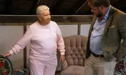 EastEnders Star Laila Morse Kicks Dealer in the Shins on Celebrity Antiques Road Trip | Daily Mail