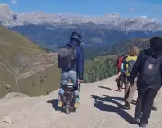 Electric Unicycle Chaos: Tourist Spotted Riding on Protected Dolomites Hiking Trail
