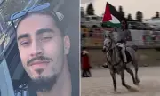 Equestrian Protest: Man Rides Horse Through Bondi Beach Waving Palestinian Flag in Bizarre Stunt