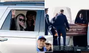 Erika Kirk Waves to Supporters at Arizona Chapel After Husband Charlie's Tragic Death | Daily Mail