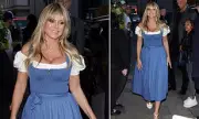 Heidi Klum Stuns in Traditional Dirndl at Munich Oktoberfest | Daily Mail