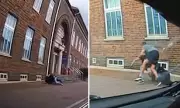 Hero Dad's Daring Leap: Bystander Jumps From Moving Car to Help Police Nab Suspect in Dramatic Street Chase