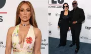 Jennifer Lopez Stuns in Daring Bustier Gown at LA Gala with Kris Jenner & Corey Gamble | Daily Mail