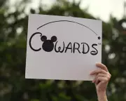 Jimmy Kimmel Confronted By Protesters Outside Disney-ABC Studios in Burbank | The Guardian