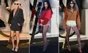 Kate Moss Stuns Alongside Charli XCX & Hailey Bieber at Saint Laurent's Paris Fashion Week Spectacle