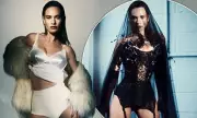 Lily James Stuns in Daring PVC Lingerie and Corset for Avant-Garde Photoshoot | Daily Mail