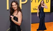 Lily James Stuns in Slinky Black Gown at London Premiere for New Rom-Com 'Swiped' | Daily Mail
