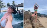 Lisa Snowdon Shows Off Incredible Yoga Body in Bikini During Luxury Vietnam Wellness Retreat | Daily Mail