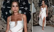 Lottie Tomlinson Stuns in Daring Cut-Out Dress: A Fashion Masterclass in London