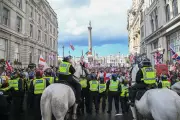Met Police Kettle Counter-Protesters as Far-Right Groups Mount Westminster Show of Force