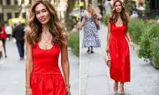 Myleene Klass Stuns in Braless Red Dress at 'Nepo Babies' Event | Daily Mail Showbiz