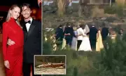 Patrick Schwarzenegger Marries Model Abby Champion in Stunning Idaho Lake Ceremony | Daily Mail