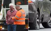 Phillip Schofield's £60k Jaguar Towed After Central London Collision | Daily Mail