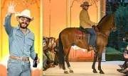 Post Malone Stuns Paris Fashion Week with Live Horse on Runway | Daily Mail