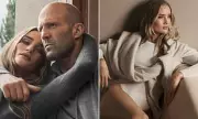 Rosie Huntington-Whiteley & Jason Statham's Stylish Family Day Out in London | Falconeri Campaign