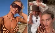 Rosie Huntington-Whiteley Shares Rare Family Moments with Jason Statham in Stunning Bikini Snapshots from Luxury Getaway