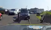 Shocking Dashcam Footage Shows Banned Driver Violently Assaulting Police Officer in UK Street