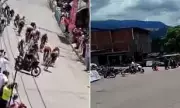 Shocking Pile-Up Halts UK Cycle Race as Police Motorcyclist Crashes into Peloton | Dramatic Footage