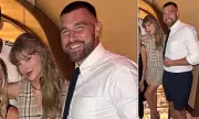Taylor Swift Stuns in Leggy Mini Skirt for Travis Kelce's Birthday Bash with Patrick Mahomes | Daily Mail