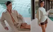 Tia Lineker Stuns in Braless Autumn Style for PrettyLittleThing | Daily Mail