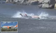 Tourist Sent Flying by easyJet Engine Blast on Greek Island | Shocking Moment Caught on Camera