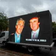 Trump's Mugshot Van Spotted Circling Westminster in Bizarre Tory Stunt