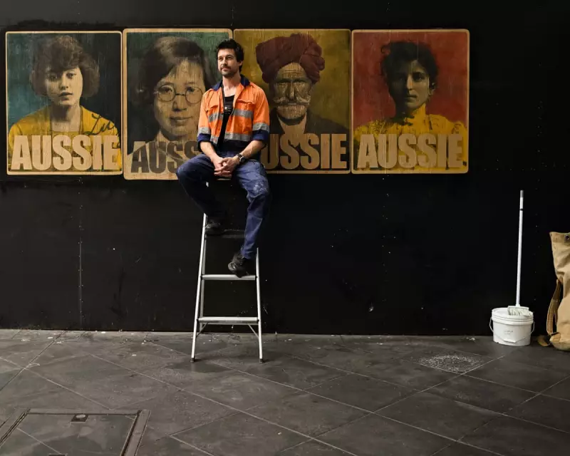 Artist Peter Drew Defies Anti-Immigration Protesters With Powerful 'Aussie' Poster Campaign in Adelaide