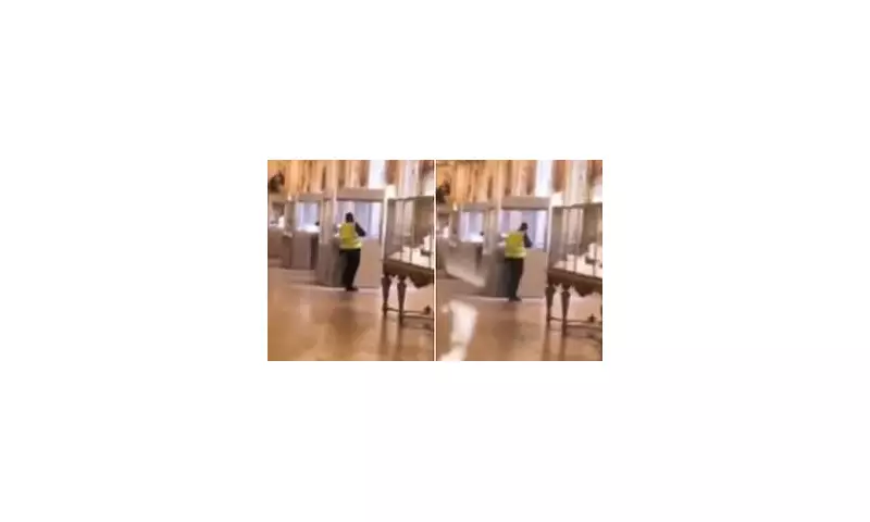 Bold Louvre Heist: High-Viz Thief Smashes Cabinet in Brazen Daylight Raid