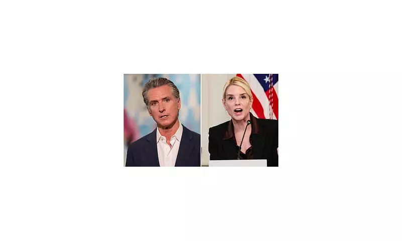 California Governor Gavin Newsom Brands Trump Ally 'Pam Bondi' in Bizarre Epstein Rant