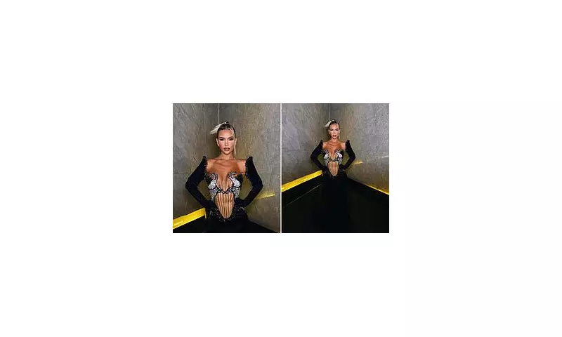 Christine McGuinness Stuns in Mesmerising Mesh Gown With Daring Panels in Sultry Photoshoot