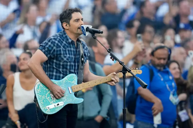Country Star Brad Paisley's Surprise Performance Electrifies Dodgers Stadium