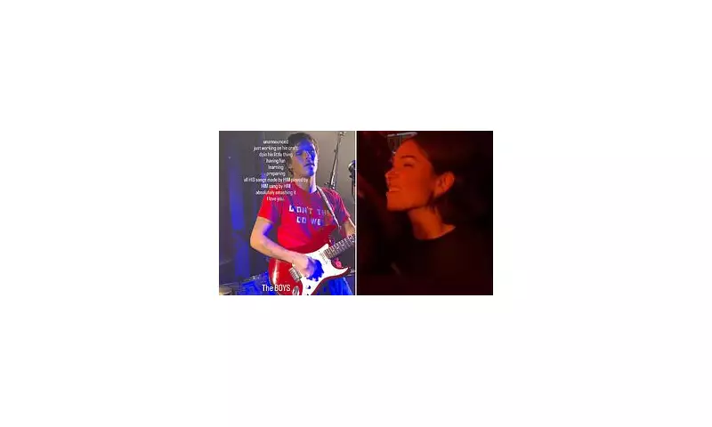 Cruz Beckham's Girlfriend Jackie Apostel Can't Contain Her Pride as He Takes the Stage With His Band