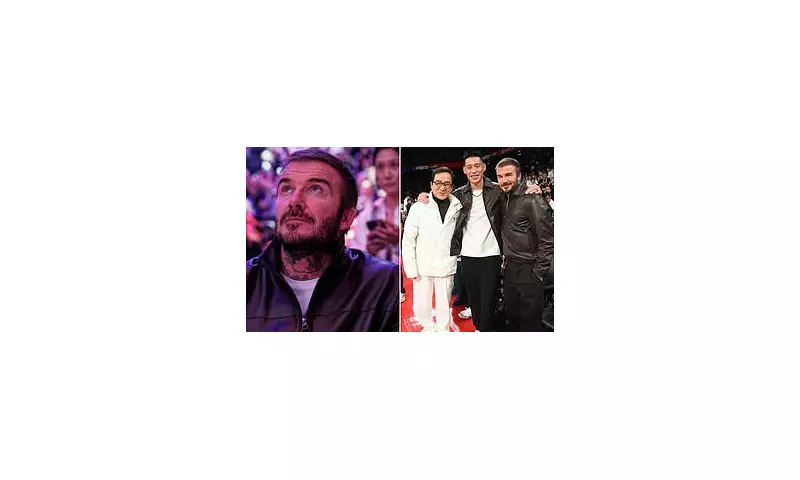 David Beckham and Jackie Chan's Courtside Reunion Steals Spotlight at NBA China Game