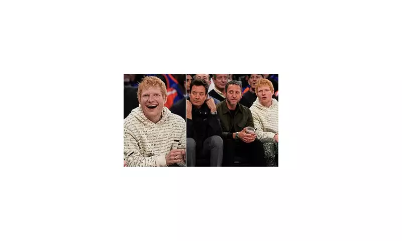 Ed Sheeran and Jimmy Fallon's Courtside Bromance: Pop Star and TV Host Cheer On New York Knicks in Rare Public Outing