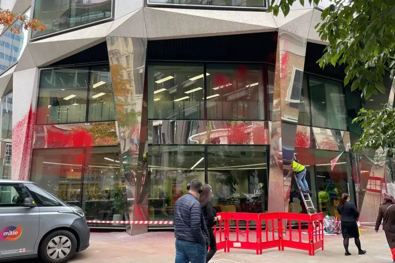 Insurance Giant Legal & General's London HQ Targeted in Brazen Red Paint Attack