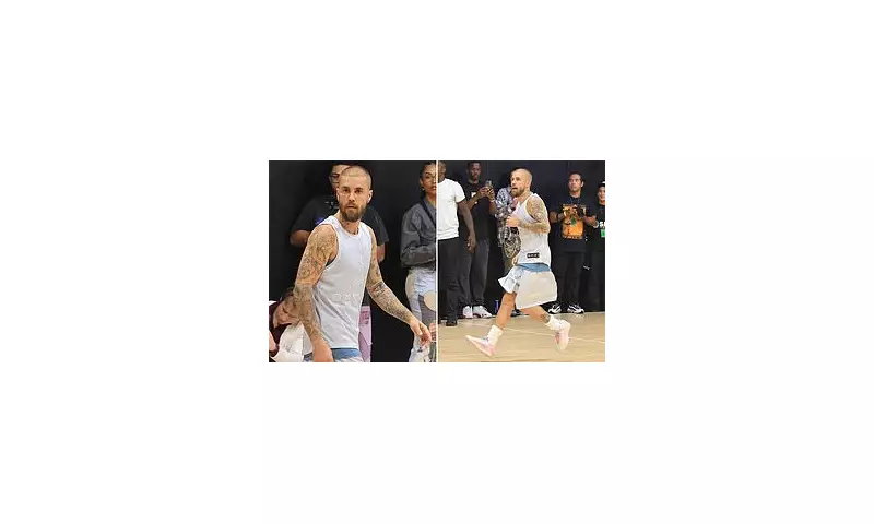 Justin Bieber Hits LA Basketball Court With Hailey Amid Selena Gomez Release Drama