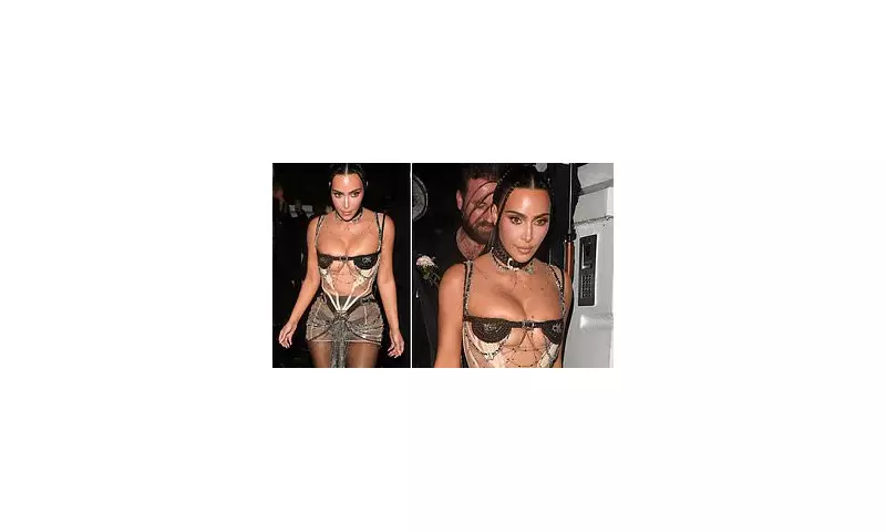 Kim Kardashian Turns Heads in Racy Black Minidress at Lavish London Birthday Celebration