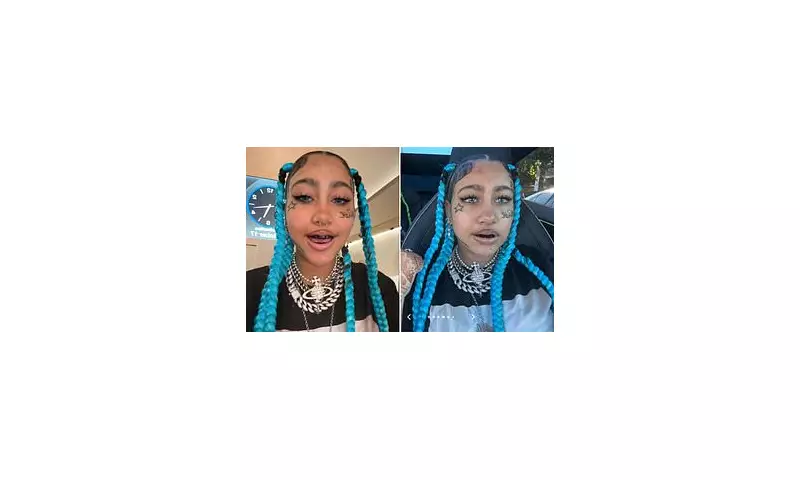 Kim Kardashian's Daughter North West Stuns with Edgy Fake Face Tattoos and Piercings in Viral Mother-Daughter Moment