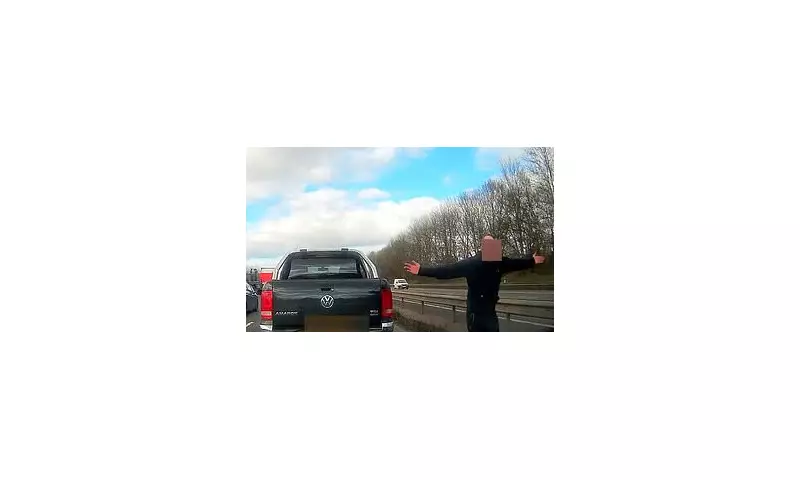 M25 Road Rage Fury: Lorry Driver's Brake Check Madness Sparks Motorway Mayhem