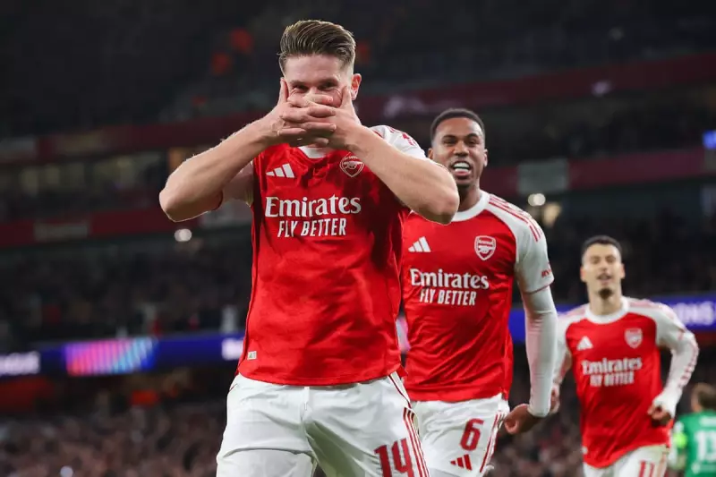 Masked Pitch Invader Mocks Arsenal with Gyokeres Taunt During Atletico Clash