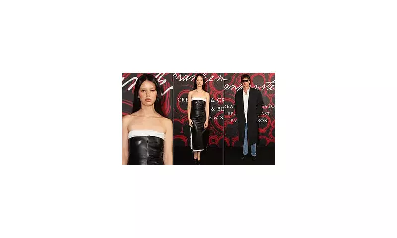 Mia Goth's Edgy Style Steals the Show at Frankenstein Exhibition with Jacob Elordi