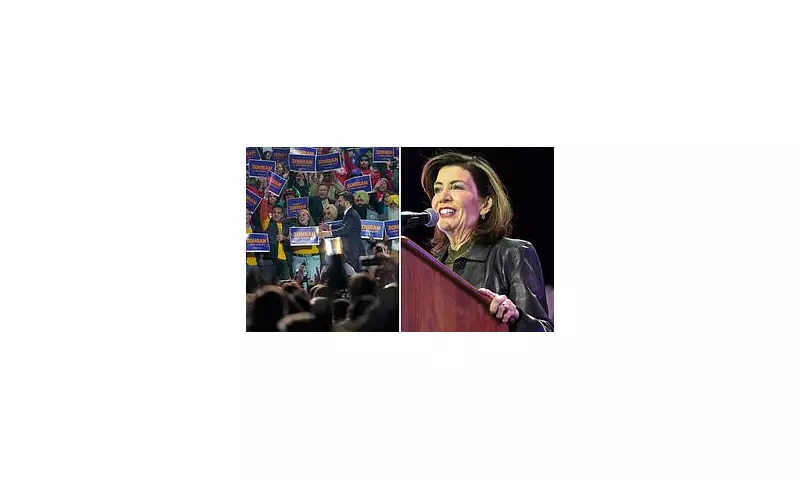 New York Politician's Cringe-Worthy Attempt at Pronouncing 'Kathy Hochul' Goes Viral at Rally