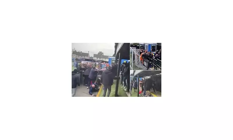 Pitch Battle Erupts: Shocking Mass Brawl Mars Non-League Clash Between Avro and Kidsgrove Athletic