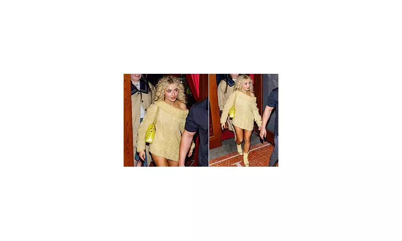 Sabrina Carpenter Stuns in New York with Toned Legs and Chic Style