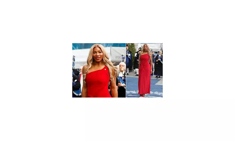 Serena Williams Stuns in Crimson Gown at Princess of Asturias Awards in Spain