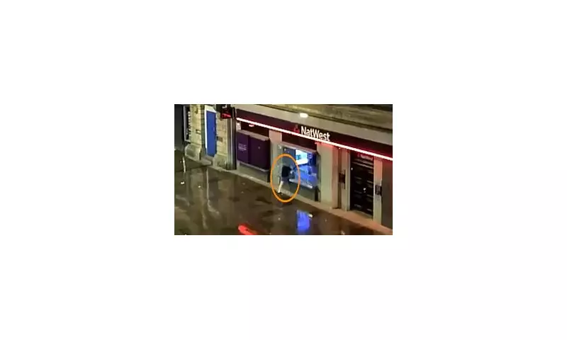 Shocking Footage: Bathroom Fitter Smashes Bank Windows During City Centre Riot