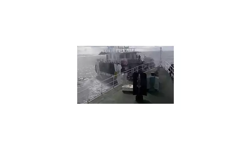 South China Sea Crisis: Dramatic Footage Shows Chinese Coastguard Firing Water Cannons and Ramming Philippine Vessel