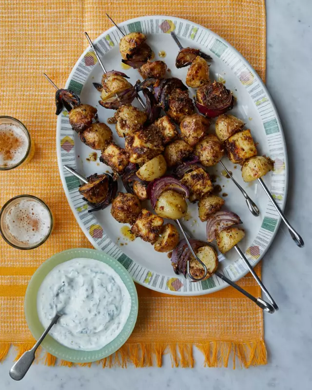 Spice Up Your Weeknights: Quick & Easy Gunpowder Paneer with Zesty Potato Skewers